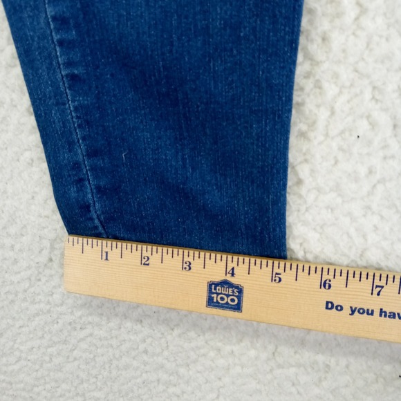 Democray "Ab"solution Jeans Women Size 10 Dark Wash Skinny Leg Stretch - Picture 9 of 11